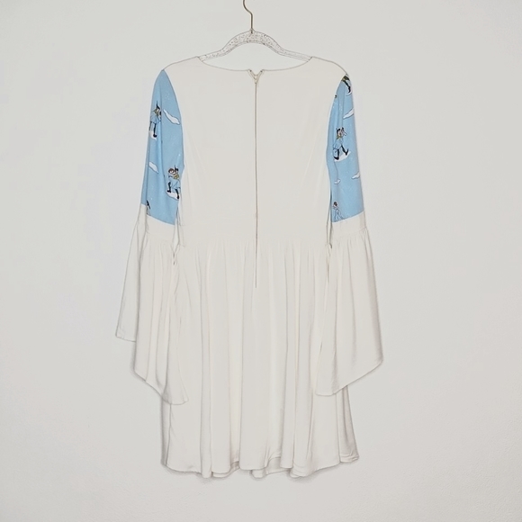 NEW Hot Topic Peter Pan Disney Colab Peasant Dress Size Large - Picture 2 of 10